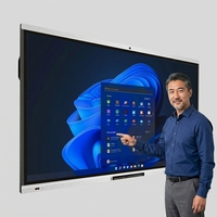 Pizarra Interactiva Inteligente EIBOARD OEM ODM de 86 Pulgadas, Panel LED con Pantalla Táctil 4K, Lápiz Capacitivo para Educación en el Aula