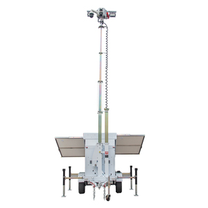 รถพ่วงกล้องวงจรปิดแบบพกพา UNIV Solar Digital Camera Surveillance Trailer พร้อมเสา CCTV รุ่น UST-900 เสาสำหรับกล้องรักษาความปลอดภัย UST-900 - Product Image 1
