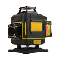Niveau laser vert 4D à 16 lignes, outil de nivellement automatique, ligne transversale à 360 degrés de qualité industrielle pour l'intérieur et l'extérieur.