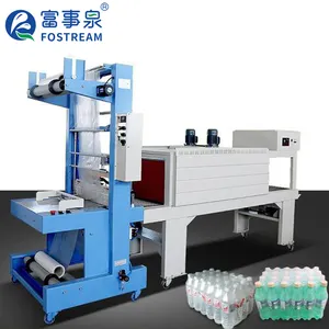 Machine d'emballage de film de PE d'enveloppe thermorétractable semi-automatique pour l'eau en bouteille