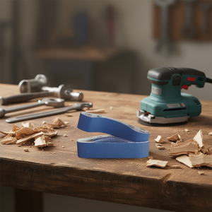 Bandas Abrasivas P100, Banda de Lijado Azul para Pulir Madera y Metal - Product Image 3