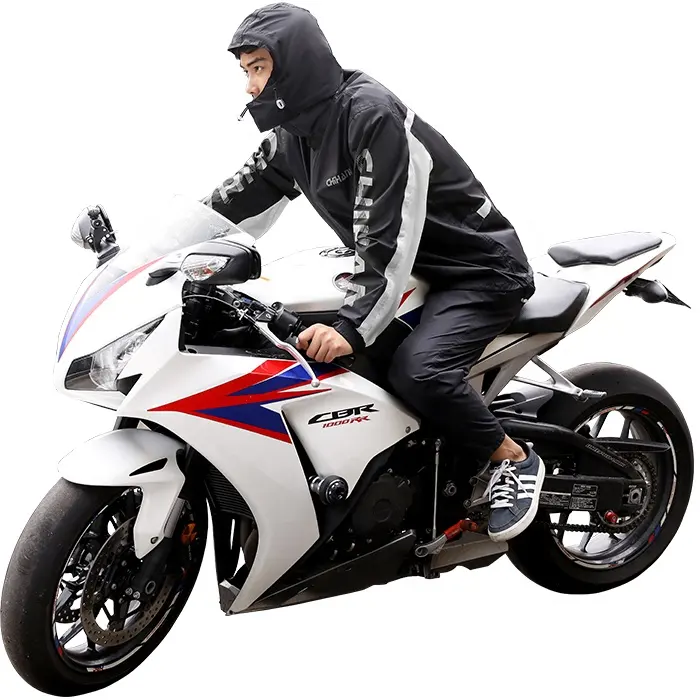 Tianwang haute qualité imperméable hommes moto imperméable léger décontracté à capuche combinaison de pluie cyclisme vêtements de pluie sous la pluie