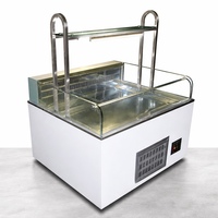 Petite vitrine réfrigérée pour boulangerie, à température unique, refroidissement par air, pour sandwichs et gâteaux, idéale pour petits espaces