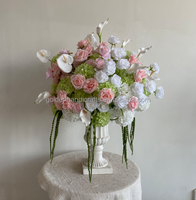 Bouquet de fleurs rétro haut de gamme pour mariage, centre de table d'automne, 60 cm, décoration d'événements, fleurs en soie