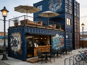 Контейнерный дом <span class=keywords><strong>2026</strong></span> HN, сборный, 20-футовый, в стиле ретро-ностальгии - Product Image 1