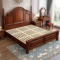 Lit de rangement réglable en hauteur, style luxe léger américain, avec cadre en bois et revêtement en cuir/velours, tailles personnalisées, ensemble de chambre à coucher
