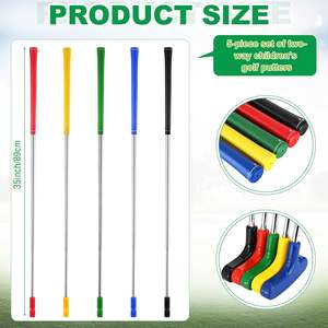 Le mini club de golf bidirectionnel <span class=keywords><strong>pour</strong></span> enfants de <span class=keywords><strong>putter</strong></span> de golf à cinq pièces convient aux putters droitiers ou gauchers. - Product Image 2