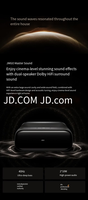 Projecteur DLP JMGO O3 Ultra-courte focale, tricolore, 4K 3D, avec système d'exploitation Bonfire OS 7 intégré, 3100 lumens, pour cinéma maison, sans fil, compatible avec les téléphones mobiles