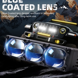 ไฟขับขี่คุณภาพสูง SANVI Factory รุ่น S300 58-92W ไฟส่องกระจังหน้า ไฟสปอร์ตไลท์ LED สำหรับอัพเกรด - Product Image 4