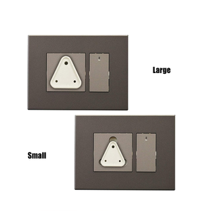 Índia Socket Cover Baby Safety Products 4 Small + 1 Big Plug Covers Baby Proofing Elétrico 3 Prong Soquete Cobre - Product Image 3
