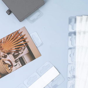 clear self adhesive hang tabs <b>hooks</b> plastic Euroslot <b>hook</b> hanging tab - Product Image 4