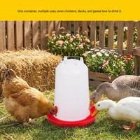 BANMO Nouvel ensemble mangeoire et abreuvoir anti-déversement pour volailles - Seau distributeur automatique de nourriture pour poulets (convient aux poussins et aux poulets adultes)