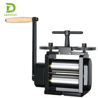 Machine à laminer 160 mm 750 W pour la fabrication de bijoux en or et en argent, lamination de fil plat et rond avec interrupteur marche/arrêt.