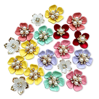 G&J 2026 OEM Personnalisé Nouvelle Collection Tendance Strass en ABS Imitation Perle Fleur pour Décoration DIY Sacs Vêtements Cheveux