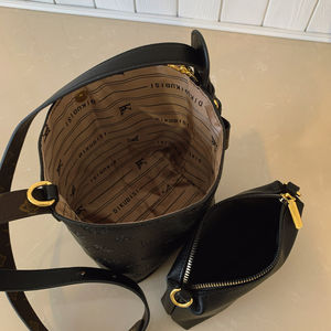 กระเป๋าถือผู้หญิงรุ่นใหม่ล่าสุด คุณภาพสูง แฟชั่นสไตล์เรโทร กระเป๋าทรงถัง ตัวล็อคแม่เหล็ก พิมพ์ลาย สะพายไหล่เดียวหรือสะพายข้างได้ - Product Image 2