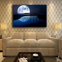 Offre Spéciale annuel art sans cadre toile peinture ciel nocturne étoiles espace affiches et impressions décoration de la maison art mural