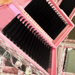 Muestra Gratuita de Extensiones de Pestañas QC, Suministros al por Mayor, Extensiones de Seda, Pestañas de Terciopelo 0.03 0.05 0.07mm, Bandeja de Pestañas Negras Mate de Cachemira - Product Image 5