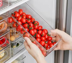 참신 무작위 조합 다른 크기 식품 보관함 투명 플라스틱 냉장고 정리함 - Product Image 3