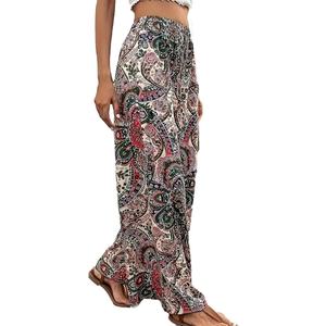Pantalones Anchos Estampados de Moda Casual Cómodos y Holgados para Mujer, Venta al Por Mayor, Personalizados, OEM, de Alta Calidad - Product Image 5