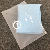 Sacs à fermeture éclair en plastique givré recyclable avec logo de marque personnalisé, écologiques, emballage haut de gamme pour vêtements, petit MOQ