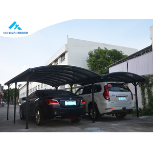 Nouveau style de <span class=keywords><strong>garage</strong></span> préfabriqué en acier portable de type allemand, abri pour 2 voitures en tôle - Product Image 3