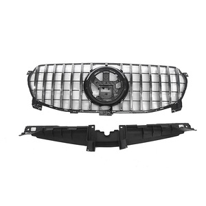 Kit de calandre Mercedes-Benz GLE W167 noir avec bandes argentées 2020-2023 édition dynamique, insert de pare-chocs avant - Product Image 3