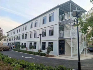 ตู้คอนเทนเนอร์แบบขยายได้ 60 ฟุต 12 ห้อง โครงสร้างเหล็ก พร้อมทางหนีไฟ ระบบไฟฉุกเฉินเพื่อความปลอดภัยตามมาตรฐาน - Product Image 2