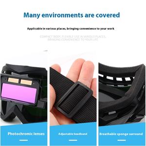 Helm Las Otomatis Penggelap dengan Tenaga Surya, Aktif/Mati Otomatis, Pelindung Wajah untuk Pengelasan, Bahan PP untuk Masking Las - Product Image 2