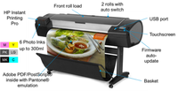 Impresora de papel A0 B0 reacondicionada para máquina de corte de plotter HP DesignJet Z5200 Z5400, impresora de gran formato de Color de inyección de tinta de 44 pulgadas