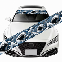 Autocollant de pare-brise de luxe Dragon Chinois, motif mythologique doré, en vinyle auto-adhésif, pour bande solaire, imperméable et résistant aux UV pour voiture
