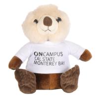 Peluche personnalisée en gros : Loutre de mer en forme de t-shirt, jouet en peluche de loutre de mer de dessin animé, jouet en peluche doux avec logo personnalisé