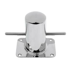 316SS Bollard with Base <strong>Plate</strong> 2-3/8" Dia Bollard <strong>Cleat</strong> Mooring Bit with 3-7/8" X 4-3/4"" Base <strong>Plate</strong> - Product Image 1