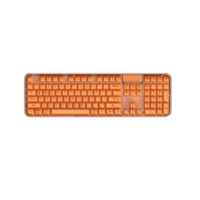 Teclado Inalámbrico MOFii Crystal Arc, Colorido, Transparente, Tri-modo, Retroiluminación RGB, Recargable, con Cable Tipo C