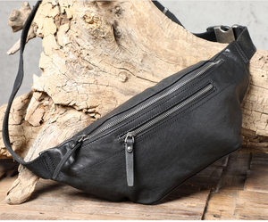 Riñonera de Cuero Vacuno de Alta Calidad para Hombre, Riñonera de Cuero Crazy Horse Multiusos para Teléfono Móvil - Product Image 2