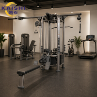 Équipement de musculation multifonctionnel Kaishi Four Station, machine d'entraînement multifonctionnelle pour salle de sport