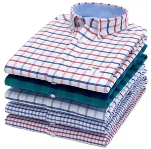 Camisa de manga curta masculina, camisa formal de oxford para negócios, manga curta 100% algodão, plus size, branca, francesa, smoking