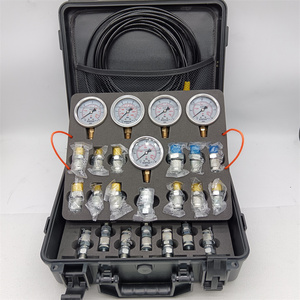 디지털 시계 유압 고압 게이지 굴삭기 유압 압력 테스트 게이지 유압 압력 테스트 게이지 키트 - Product Image 5