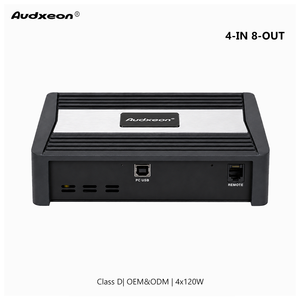 Amplificador DSP para Auto Clase D <span class=keywords><strong>de</strong></span> 4 Entradas y 8 Salidas, Procesador <span class=keywords><strong>de</strong></span> Audio <span class=keywords><strong>de</strong></span> 4 Canales, Entrada <span class=keywords><strong>de</strong></span> Alto Nivel AKM <span class=keywords><strong>de</strong></span> Japón, OEM, ODM, Venta al Por Mayor - Product Image 1