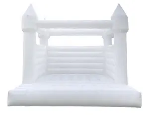 Белый прыгающий домик по низкой цене, размер под заказ, 10 футов, 13 футов, 14 футов, надувной Свадебный батут, белый прыгающий замок с шариковой ямой