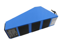 Haute puissance 72V 5000W 3KW E-Bike Triangle batterie 24Ah capacité nominale 60A BMS 1000W Compatible 48V 52V 60V sacs Style de porte-bagages arrière