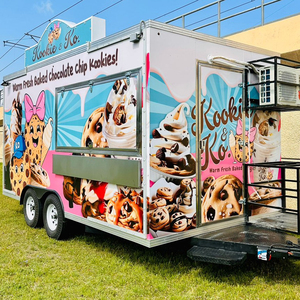 New type of food truck, mobile food trailer, coffee pizza truck,ice cream trailer with frozen street store trailer customization - Product Image 6