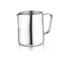 Pichet à mousse de lait en acier inoxydable 350 ml, design moderne, pour café et thé, avec logo personnalisé – Vente chaude