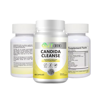 Capsules Détox Candida Cleanse 60 unités Complément Alimentaire Herbal Marque Privée OEM ODM Formule Personnalisée Vente en Gros Usine