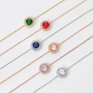 Nuovi Design <span class=keywords><strong>Bracciale</strong></span> <span class=keywords><strong>Sottile</strong></span> con Catena in Zirconi Regolabile Placcato <span class=keywords><strong>Oro</strong></span> Rosa 18k per Donna Regalo per Matrimonio Anniversario Festa H101-M - Product Image 4