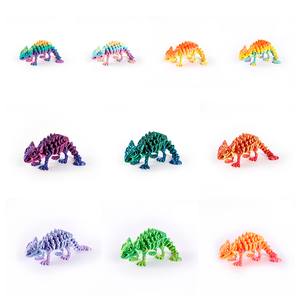 Figurine de dinosaure articulée Ankylosaurus imprimée en 3D, objet de collection préhistorique, décoration de bureau pour adolescents et adultes - Product Image 6