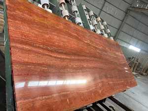 Lastra personalizzata <span class=keywords><strong>in</strong></span> <span class=keywords><strong>marmo</strong></span> travertino rosso classico per interni interni <span class=keywords><strong>in</strong></span> travertino piastrelle e <span class=keywords><strong>tavolo</strong></span> - Product Image 6