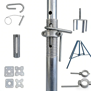 可调节支顶杆 镀锌脚手架制造商 支顶配件 脚手架支顶千斤顶 钢支顶千斤顶支柱 - Product Image 3