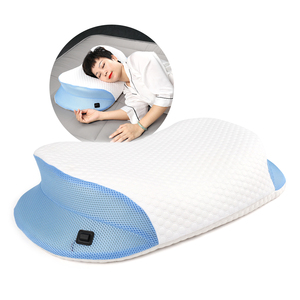 Oreiller cervical orthopédique en mousse à mémoire de forme pure 100% avec chauffage USB-Parfait pour les hôtels, le camping et la maison - Product Image 2