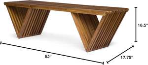 مقاعد مخصصة للأماكن الخارجية أكاسيا ، كراسي خشبية لتناول الطعام ، كرسي صالة خارجي ، مقاعد خارجية مقاومة للماء - Product Image 2