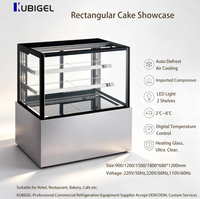 Vitrine Réfrigérée Commerciale à 3 Niveaux avec Ventilateur de Refroidissement pour Gâteaux et Desserts – Présentoir de Comptoir